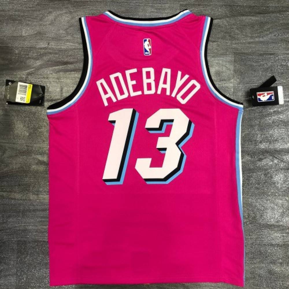 Men's Miami Heat Bam Adebayo #13 Pink 19-20 Swingman Jersey - City Edition-Pro Kit Vault | Brand New 26/27 Sports Jerseys